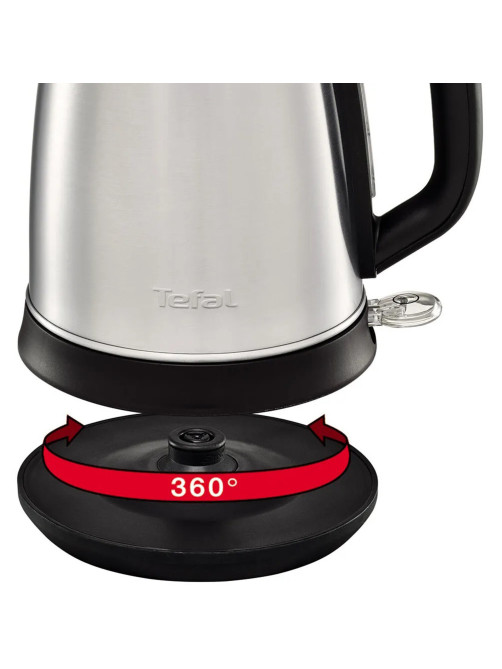 Чайник TEFAL KI270D30, 1,7 л, 2400 Вт, закрытый нагревательный элемент, сталь, серебристый, 7211002374