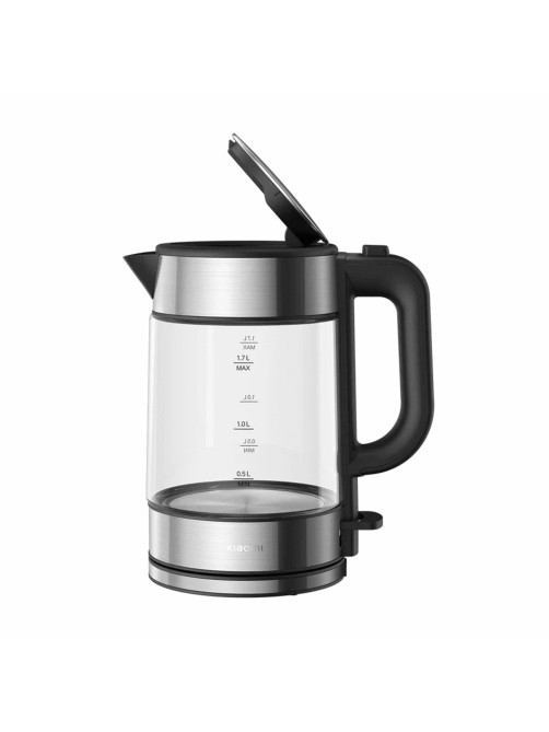 Чайник XIAOMI Electric Glass Kettle, 1,7 л, 2200 Вт, закрытый нагревательный элемент, стекло, черный, BHR7490RU