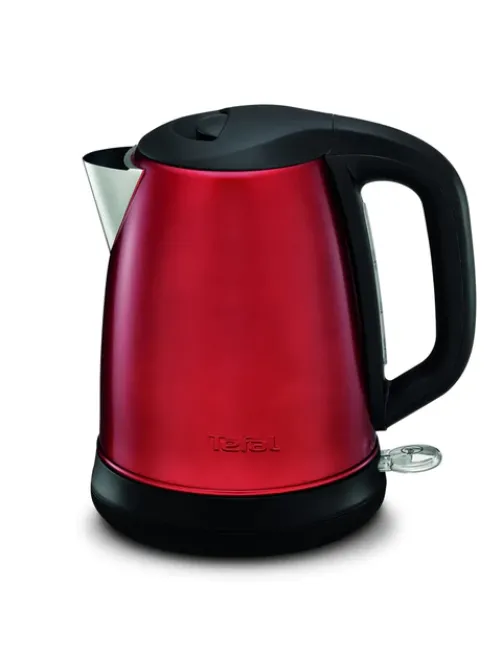 Чайник TEFAL KI270530, 1,7 л, 2400 Вт, закрытый нагревательный элемент, сталь, красный, 7211002431