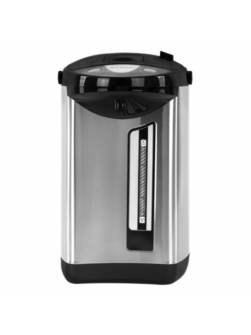 Термопот SONNEN TP-50, 5 л, 900 Вт, 1 температурный режим, 3 режима подачи воды, сталь, белый/серебро, 456711