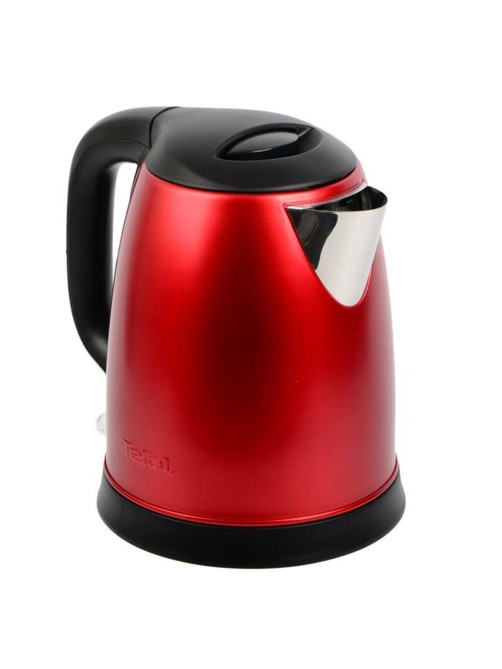 Чайник TEFAL KI270530, 1,7 л, 2400 Вт, закрытый нагревательный элемент, сталь, красный, 7211002431