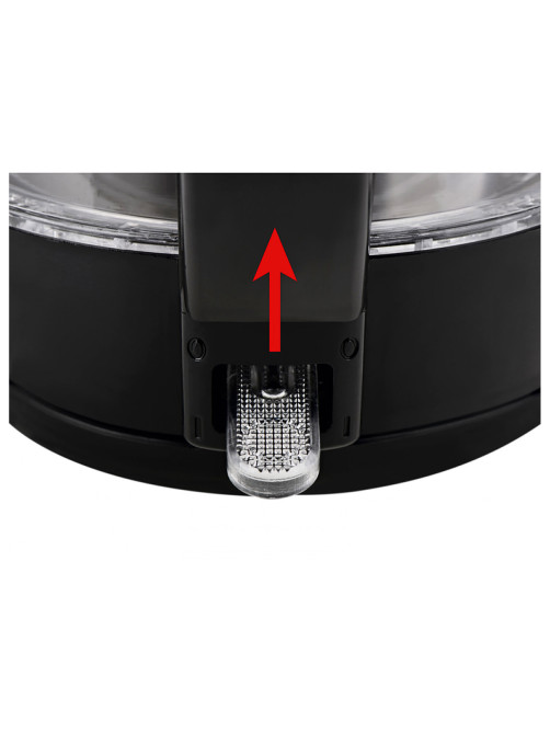 Чайник TEFAL KO450832, 1,7 л, 2400 Вт, закрытый нагревательный элемент, стекло, черный