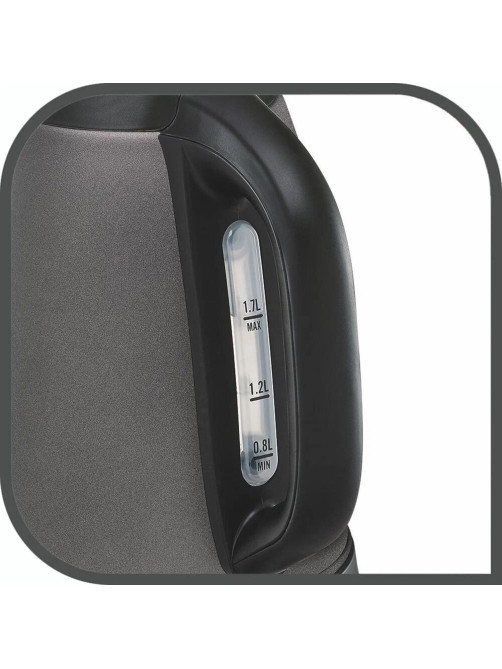 Чайник TEFAL KI270930, 1,7 л, 2400 Вт, закрытый нагревательный элемент, сталь, графитовый, 7211002432