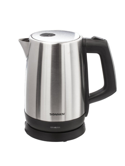 Чайник SONNEN KT-1785, 1,7 л, 2200 Вт, закрытый нагревательный элемент, нержавеющая сталь, 453420