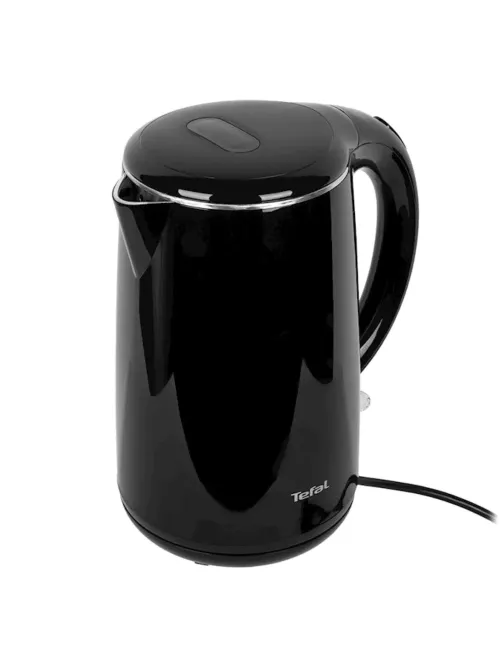 Чайник TEFAL KO260830, 1,7 л, 2150 Вт, закрытый нагревательный элемент, двойные стенки, пластик, черный, 7211002465