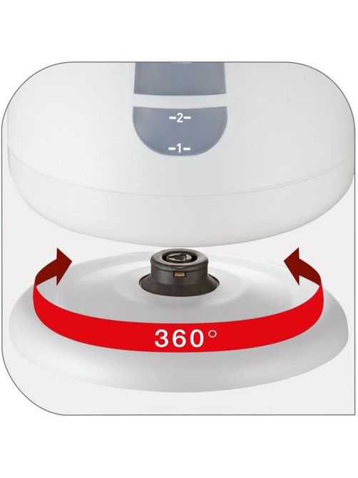 Чайник TEFAL KO29913E, 1,5 л, 2200 Вт, закрытый нагревательный элемент, пластик, белый, 7211000396