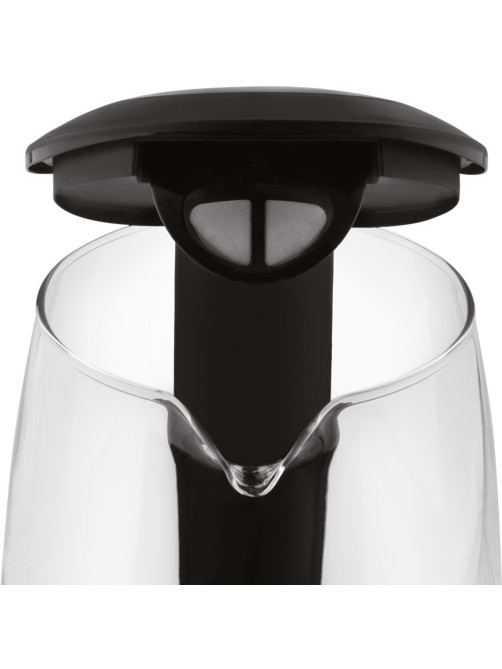 Чайник SCARLETT SC-EK27G19, 2,2 л, 2200 Вт, закрытый нагревательный элемент, стекло, черный