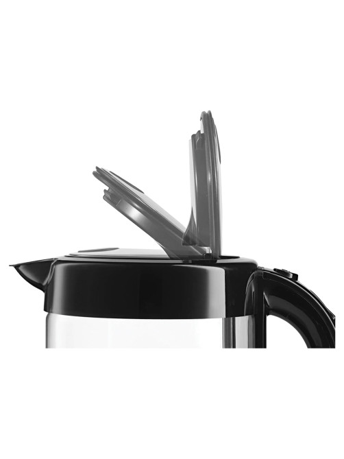 Чайник BOSCH TWK70B03, 1,7 л, 2400 Вт, закрытый нагревательный элемент, стекло, черный