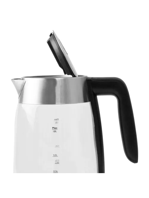 Чайник BQ (БИ-КЬЮ) KT1736G, 1,8 л, 2200 Вт, закрытый нагревательный элемент, ТЕРМОРЕГУЛЯТОР, стекло, 86190523