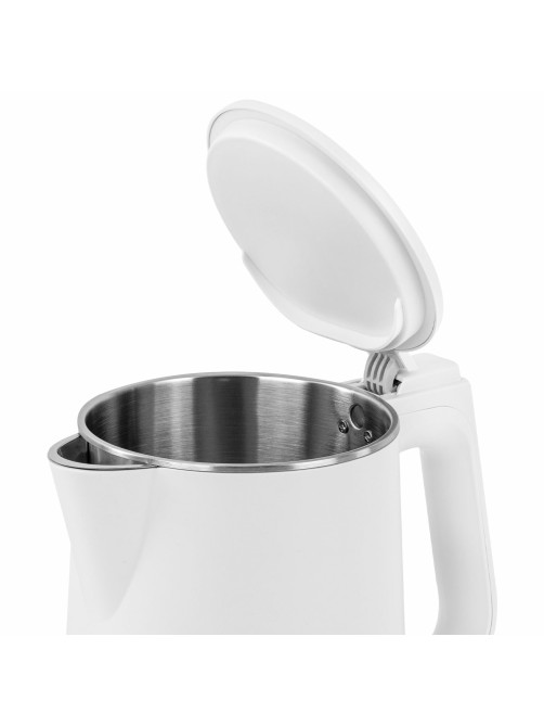 Чайник электрический с двойными стенками SONNEN KT-4103, 1,5 л, 2200 Вт, белый, 456376