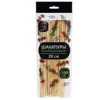 Шпажки-шампуры для шашлыка бамбуковые 20 см, 100 штук, КП, 107948