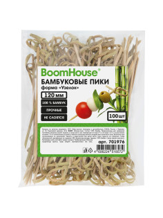 Шпажки-пики для канапе бамбуковые форма 