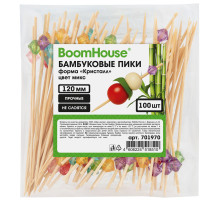 Шпажки-пики для канапе бамбуковые форма 
