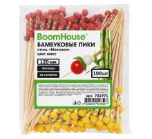 Шпажки-пики для канапе бамбуковые стиль 