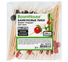 Шпажки-пики для канапе бамбуковые форма 
