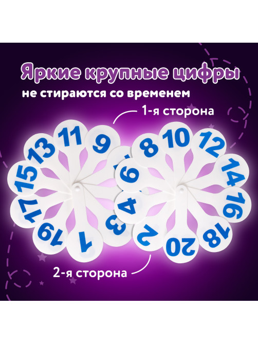 Веер-касса (цифры от 1 до 20) ЮНЛАНДИЯ, 270431