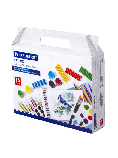 Набор для развития и творчества в подарочной коробке BRAUBERG ART BOX 