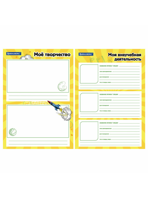 Папка-портфолио школьника, А4, на молнии, 8 вкладышей, обложка твёрдая, ОТЛИЧНИКИ, BRAUBERG, 115244