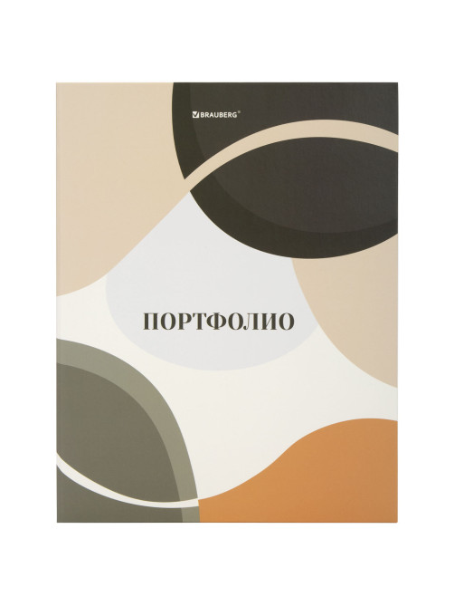 Папка-портфолио универсальная, 4 кольца, 20 файлов, 7БЦ матовая, BRAUBERG 