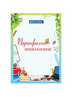 Листы-вкладыши для портфолио школьника, 14 разделов, 16 листов, 