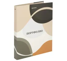 Папка-портфолио универсальная, 4 кольца, 20 файлов, 7БЦ матовая, BRAUBERG 