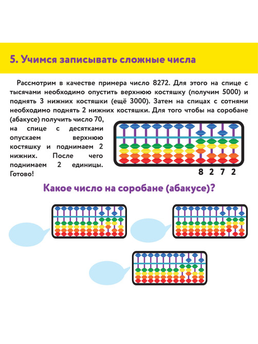 Счеты Абакус (соробан) радужные ЮНЛАНДИЯ 