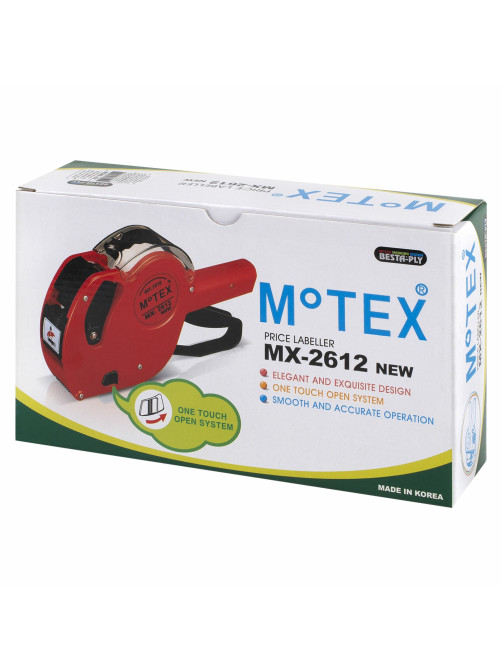 Этикет-пистолет 1-строчный, 9 символов, 26х12 мм, MOTEX МХ-2612NEW, Корея, МХ-2612 NEW