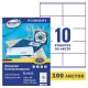 Этикетка самоклеящаяся 105х57 мм, 10 этикеток, белая, 70 г/м2, 100 л., Avery, Европа-100, ELA022