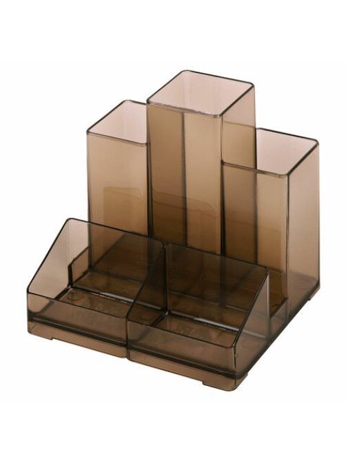 Подставка-органайзер BRAUBERG-CONTRACT, 109х95х101,5 мм, 5 отделений, тонированная, 230994