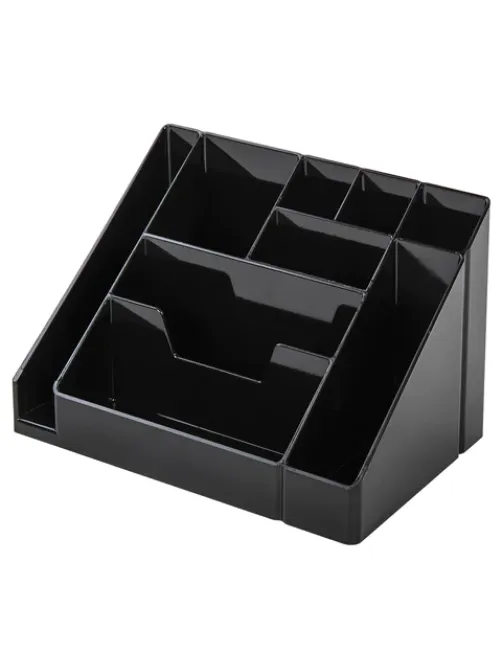 Подставка-органайзер BRAUBERG GRAND OFFICE, 9 отделений, 115х160х105 мм, черная, 238098