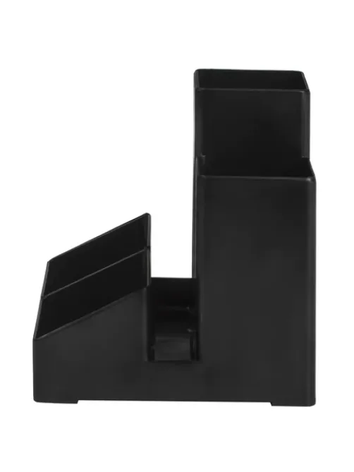Подставка-органайзер BRAUBERG-CONTRACT, 109х95х101,5 мм, 5 отделений, черная, 230893