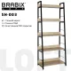 Стеллаж на металлокаркасе BRABIX 
