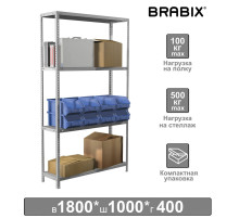 Стеллаж металлический BRABIX 