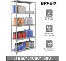 Стеллаж металлический BRABIX 
