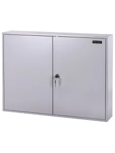 Шкафчик (Ключница) на 300 ключей BRAUBERG, 730х550х140 мм, с замком, +300 брелоков, серый, 290341