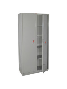 Шкаф металлический для документов КБС-10, (1850х880х390 мм; 90 кг), 2 отделения, сварной
