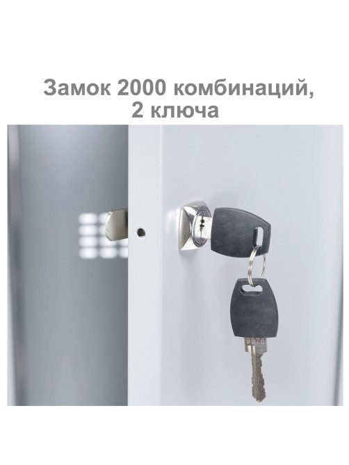 Шкаф металлический для одежды BRABIX 