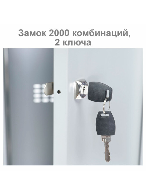 Шкаф металлический для одежды BRABIX 