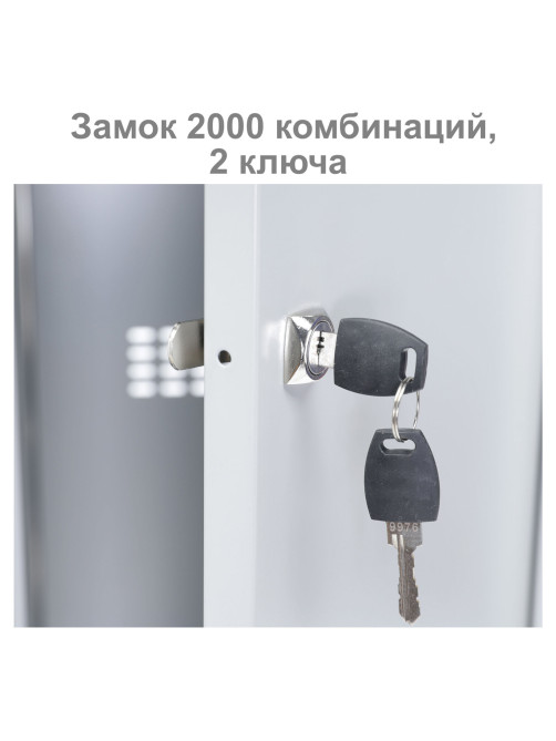 Шкаф металлический для одежды BRABIX 
