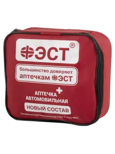 Аптечка первой помощи автомобильная, по приказу № 260н, ФЭСТ, тканевая сумка, 3737