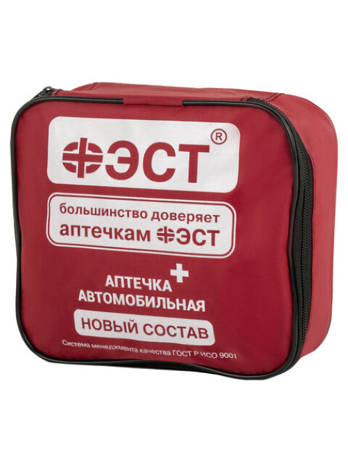 Аптечка первой помощи автомобильная, по приказу № 260н, ФЭСТ, тканевая сумка, 3737