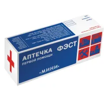 Аптечка первой помощи индивидуальная ФЭСТ, футляр полистирол, № 6, 1077
