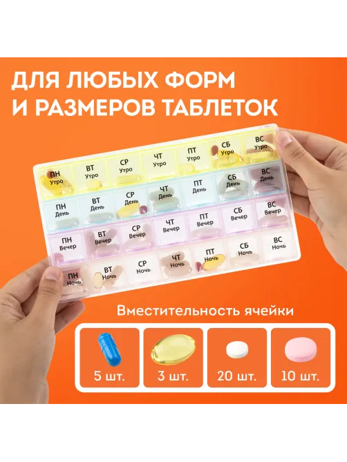 ТАБЛЕТНИЦА / Контейнер для лекарств и витаминов 