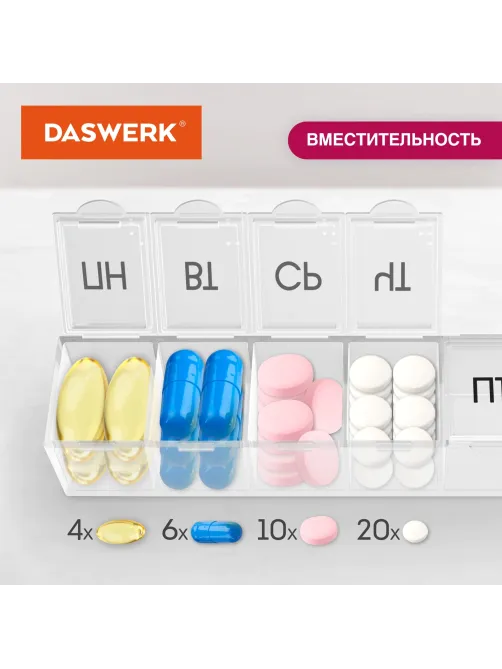 ТАБЛЕТНИЦА / Контейнер для лекарств и витаминов 