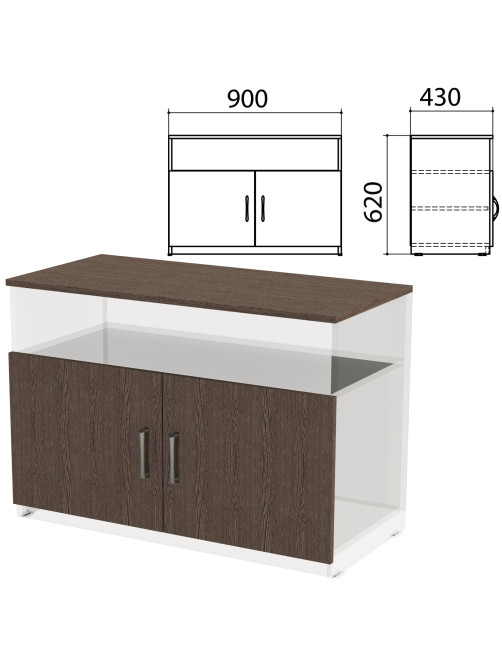 Крышка и фасады тумбы для оргтехники 