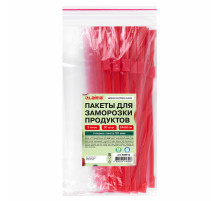 Пакеты для заморозки продуктов, 3 л, КОМПЛЕКТ 30 шт., с замком-застежкой (слайдер), LAIMA