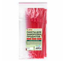 Пакеты для заморозки продуктов, 3 л, КОМПЛЕКТ 20 шт., с замком-застежкой (слайдер), LAIMA