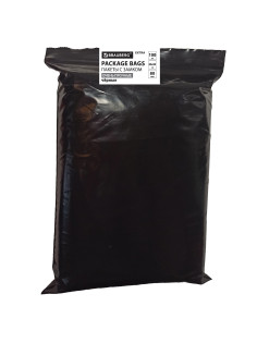Пакеты ZIP-LOCK ОЧЕНЬ ПРОЧНЫЕ, комплект 100 шт., 200x300 мм, ПВД, 80 мкм, ЧЁРНЫЕ, BRAUBERG, 608931