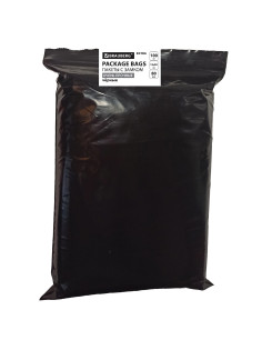 Пакеты ZIP-LOCK ОЧЕНЬ ПРОЧНЫЕ, комплект 100 шт., 150x200 мм, ПВД, 80 мкм, ЧЁРНЫЕ, BRAUBERG, 608930