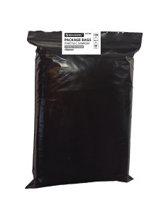 Пакеты ZIP-LOCK ОЧЕНЬ ПРОЧНЫЕ, комплект 100 шт., 100x150 мм, ПВД, 80 мкм., ЧЁРНЫЕ, BRAUBERG, 608932